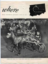 Where Detroit This Week July 26, 1952 What Where &amp; When Booklet  - £13.93 GBP