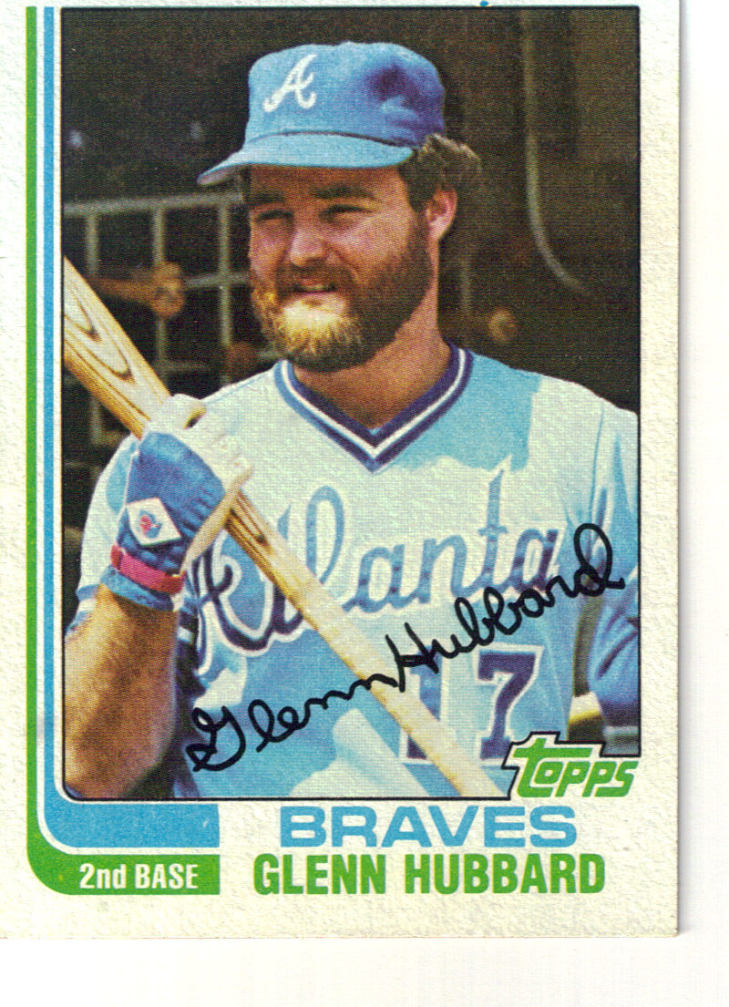 1982 Topps Baseball Trading Card Glenn Hubbard Atlanta Braves #482 - $1.97