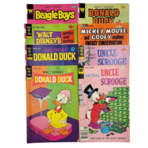 8 Comic Lot Uncle Scrooge Donald Duck Beagle Boys Mickey Disney 1970s Go... - £27.24 GBP