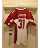 DAVID JOHNSON "NFL" Arizona Cardinal Screen White Jersey Size (Youth L) ... - $18.80