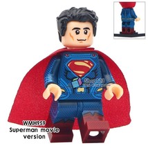 1pcs Superhero Clark Kent Kal-El Superman Man of steel DC Minifigures Block Toy - £2.24 GBP