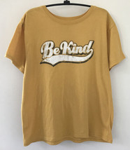 Modern Lux Be Kind Retro Yellow Graphic T Shirt Large - $1,000.00