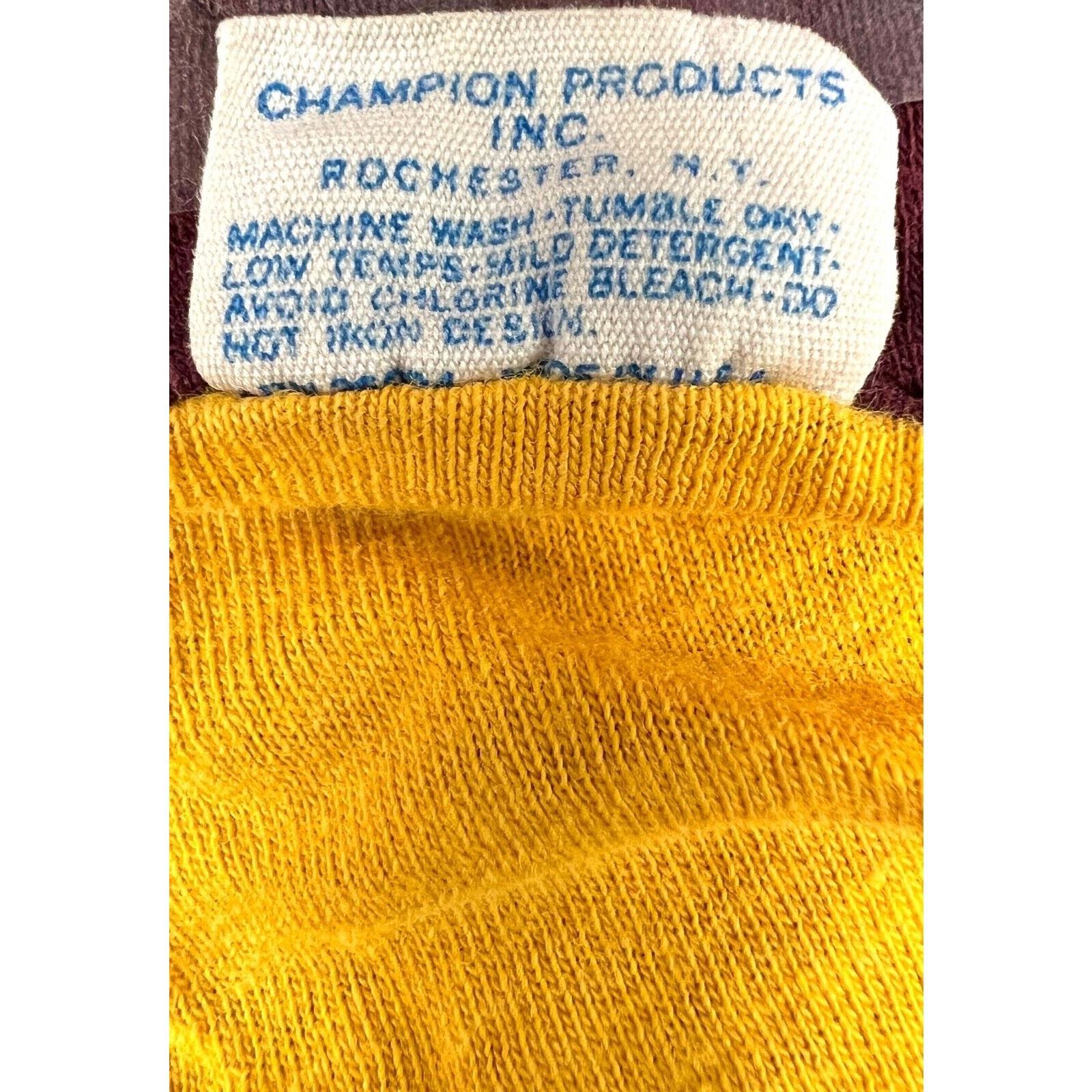 70S 80s Retro Vintage Champion Reversible Short Sleeve T-Shirt WACC PA M/L Item image 6