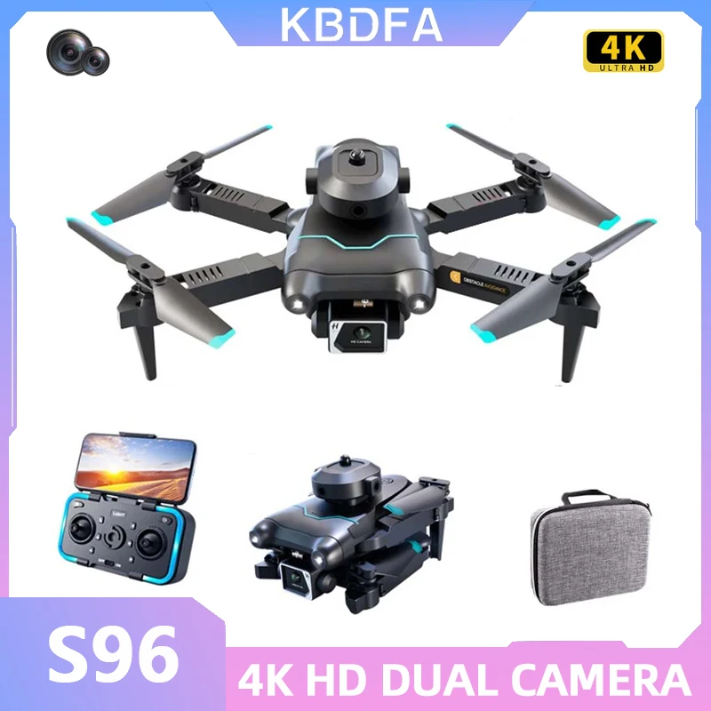 KBDFA 2023 New S96 Drone 4K Professional Camera Dron Optical Flow Obstac - £63.00 GBP+