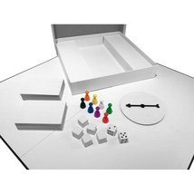 Create Your Own Board Game Set  Diy Kit With Blank Game Board, Game Pieces, Blan - £36.37 GBP