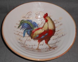 Ceramica Cuore ROOSTER MOTIF Large SALAD BOWL Made in Italy - £31.72 GBP