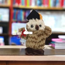 Dan Dee Graduation Owl Brown Hat With Tassel Soft 7" Stuffed Animal Toy Gift  - $9.99