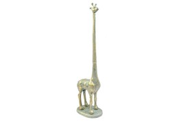 Antique Seaworn Bronze Cast Iron Giraffe Paper Towel Holder 19&quot; - £49.13 GBP