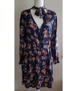 Xhilaration ~ Women&#39;s Size Medium ~ Blue Floral Dress ~ Peacoat ~ 100% R... - $548.02 MXN