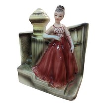 Relpo Samson Import Co Japan 1961 Lady In Red Evening Gown Planter 5165A Vintage - £45.88 GBP