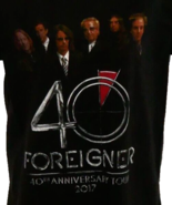 Foreigner Cheap Trick 40th Anniversary 2017 Tour Small T-Shirt - $19.79
