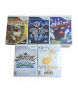 Wii Video Games Lot of 5 Skylanders, Black Eyed Peas, Puppy Love, Bowlin... - $24.56 CAD