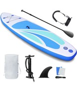 Inflatable Stand Up Paddle Board For Adult All Skill Levels- 10&#39;4&quot;, Leash - £113.67 GBP