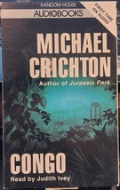 &quot;CONGO&quot; by Michael Crichton Cassette Audiobook Abridged - $10.00