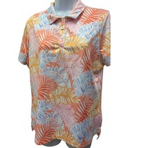 Hearts of Palm Polo Golf Shirt floral Women&#39;s Size Medium Stretch tennis... - $349.61 MXN