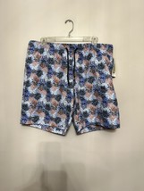 Con.Struct Men&#39;s Multi Color Floral Swim Trunks Slim Fit Drawstring XXL NWT - $16.82