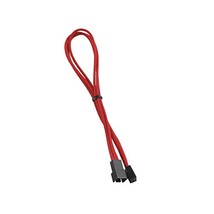 CableMod ModFlex Sleeved 3-pin Fan Cable Extension (Red, 30cm) - £10.21 GBP