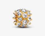 14K Gold-Plated Sparkling Round Charm with Clear Zirconia - 763234C01 - £13.39 GBP