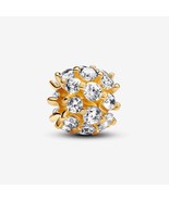 14K Gold-Plated Sparkling Round Charm with Clear Zirconia - 763234C01 - $16.80