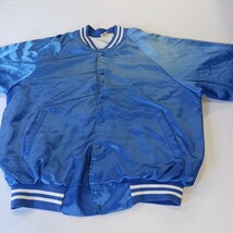 Vintage Hartwell Soil Conservation Service Men's Blue Baseball Jacket Chest 51" image 11