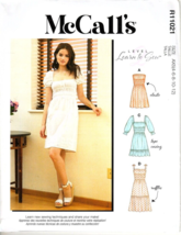 McCall&#39;s R11021 Misses 4 to 12 Learn to Sew  Dresses Uncut Sewing Pattern - $14.81
