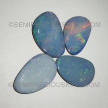 Natural Doublet Opal Freeform Smooth Play of Colors Australia VS Clarity... - £48.90 GBP