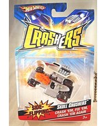 2007 Hot Wheels Crashers Side Flipping SKULL CRUSHERS Gray Variant w/Red... - $13.25