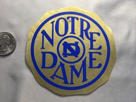 ORIGINAL Vintage Travel Decal Sticker, Luggage Label - NOTRE DAME - $19.78
