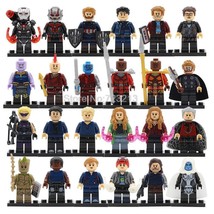 24pcs Super Heroes Avengers Infinity War Thanos Bruce Tony Peter Minifigure  - £35.13 GBP