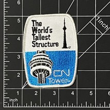 Vintage CN Tower Toronto Canada World&#39;s Tallest Structure Embroidered Patch - $10.95