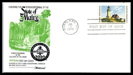 1970 US FDC Cover - State Of Maine Sesquicentennial, Portland, ME H3 - £2.36 GBP