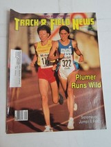 Vintage 1980s Track and Field News Magazine 80s VTG Running Reebok Ad Plumer - £7.67 GBP