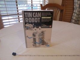 Tin Can Robot Green science 4M walking wobbling bog eyed fun mechanics KIT NEW - £16.04 GBP