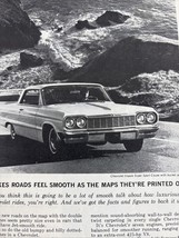 1964 Chevy Impala SS Vintage Magazine Ad 425 hp Bucket Seats V8 Jet Smoo... - $9.68
