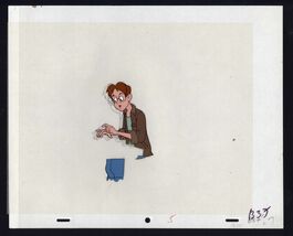 ROB from  The Brave Little Toaster painted animation cel art drawing DISNEY - $12.50