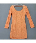ark &amp; co Womens Dress Size S Orange Sultry Bodycon Midi Scoop Back Long ... - £9.64 GBP