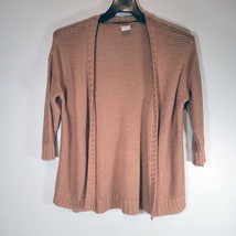 Vero Moda Sweater Womens Large Sweatshirt Bronze 3/4 Sleeve Cover Up  - £10.62 GBP