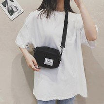 Isex fanny crossbody bag solid color leisure trend square casual shoulder pack harajuku thumb200