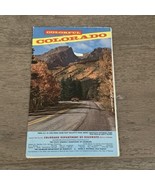 VTG COLORADO DEPARTMENT OF HIGHWAY 1961 TRAVEL MAP DENVER SPRINGS PUEBLO - €13,02 EUR