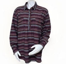 Ariat Billie Jean Western Shirt Womens XXL Aztec Stripe Burgundy Flannel... - $482.77 MXN