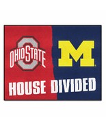 Ohio State - Michigan House Divided Rug 33.75&quot;x42.5&quot;  - €56,18 EUR