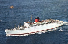 RMS Franconia Cunard Line Vintage  Postcard - £7.18 GBP