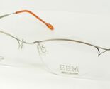 Lunettes Vintage Rares EBM 1400 KR ARGENT / LÉGER MAUVE PÂLE 52-15-135mm - $76.23