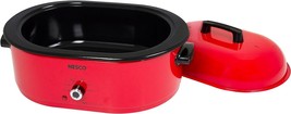 Nesco MWR18-12 Electric Roaster Chrome Red Porcelain 18 qt - £68.25 GBP