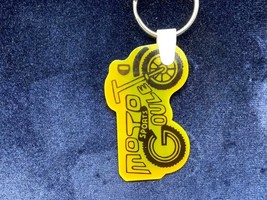 Vintage Promo Keyring R. Goulet Moto Sports Keychain Terrebonne Ancien Porte-Clé - £7.01 GBP