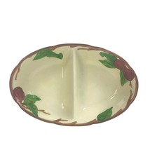 Vintage Franciscan Apple Divided Oval Serving Bowl Made In Ca. USA 11&quot; U14 - $13.83