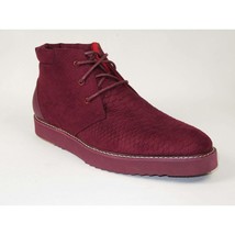 Mens Tayno Modern Chukka Boot Micro Suede Soft Comfortable Cushion Troupe Wine image 2