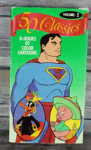 50 Classics Vol. 2 - 6 Hours of Color Cartoons VHS Superman Very Good Su... - $9.50
