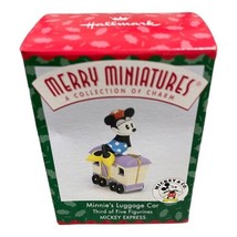 1998 Hallmark Merry Miniatures Minnies Luggage Car Mickey Express 3 Of 5 - $6.79