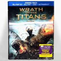 Wrath of the Titans (3-Disc 3D/2D Blu-ray, 2012) Like New w/ Lenticular Slip ! - £9.65 GBP